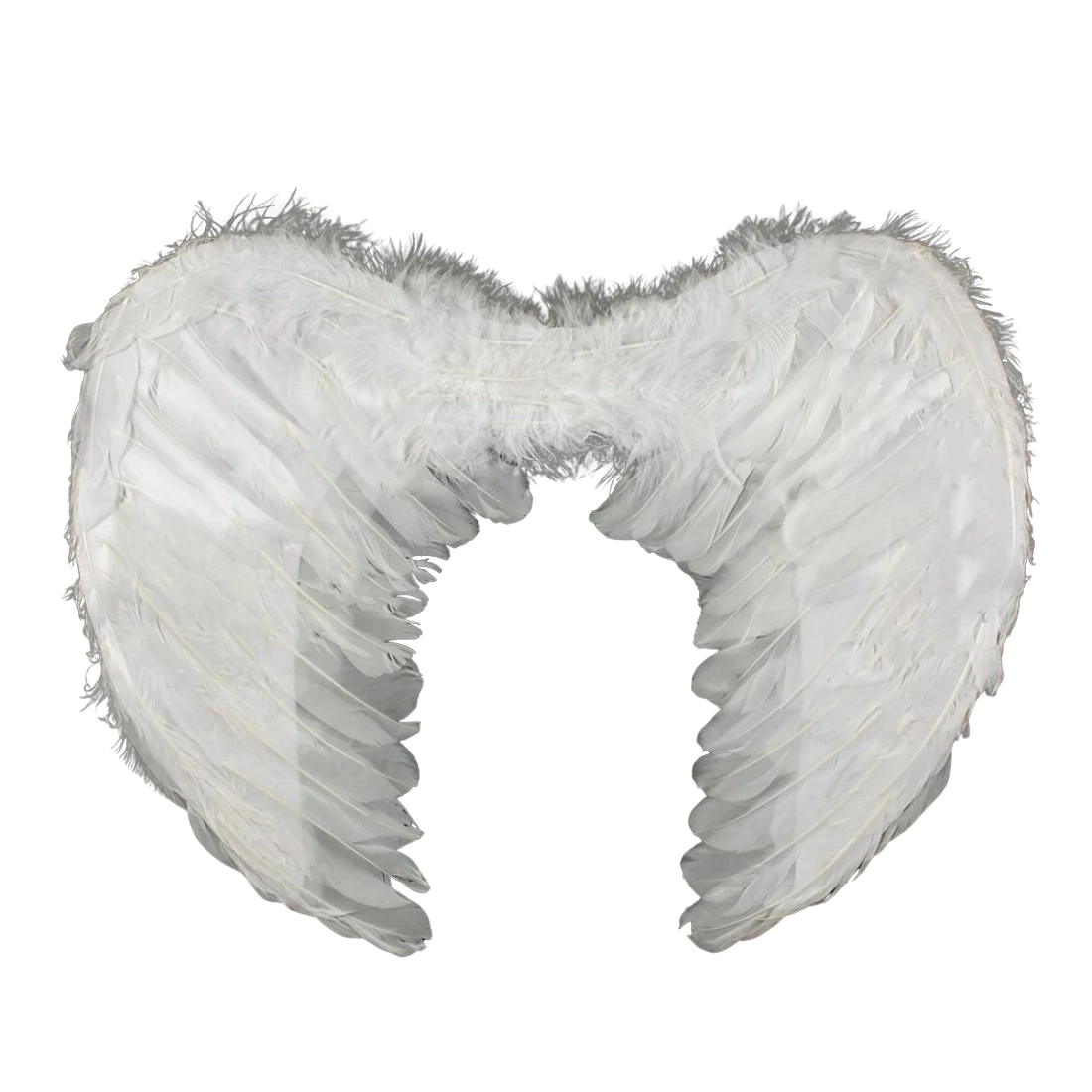 Крила ангела з пухом білі 45 см