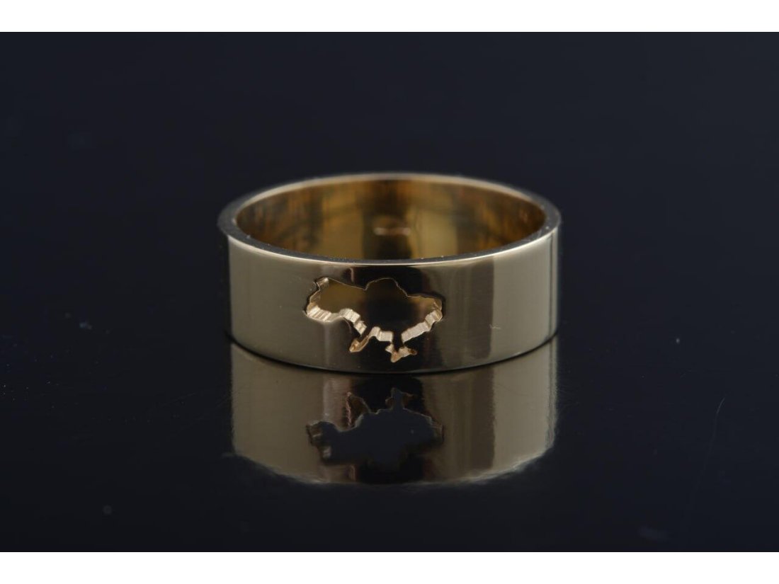 Каблучка жіноча "Україна" - Фото1 Каблучка жіноча "Україна"