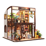 3D Румбокс Кафе "Coffee House" M027 DIY DollHouse – мініатюрна кав’ярня вашої мрії