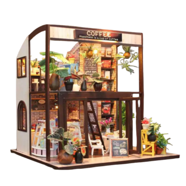 3D Румбокс Кафе "Coffee House" M027 DIY DollHouse – мініатюрна кав’ярня вашої мрії - Купити