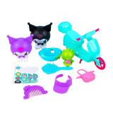 Ігровий набір Аніме на бірюзовому мотоциклі 20 см