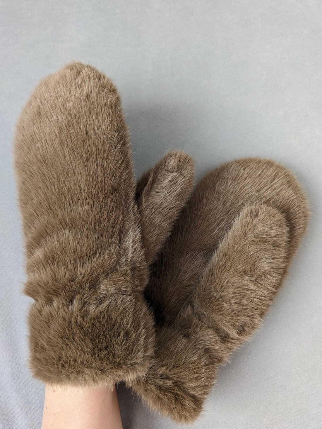 Утеплені хутряні рукавиці для зими INNOE 85005-4 Коричневий