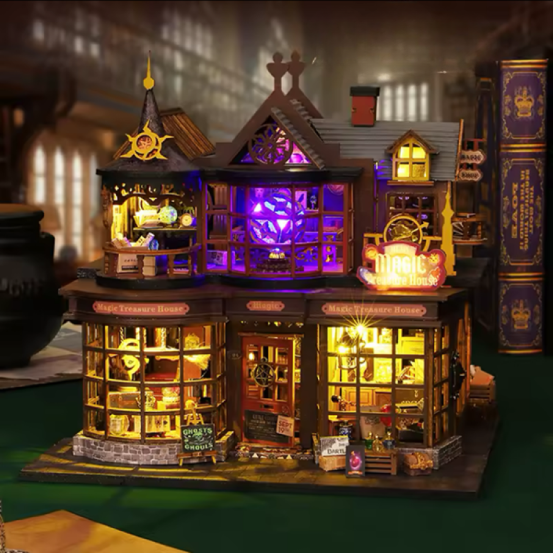 3D Румбокс Чарівний будинок зі скарбами DIY Dollhouse + Пилозахисний купол
