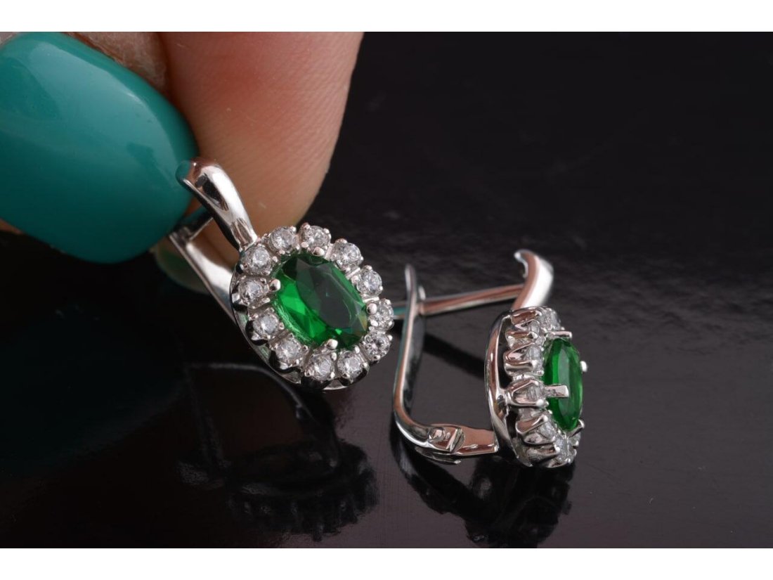 Гарнітур із білого золота - Фото5 Гарнітур із білого золота