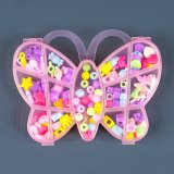 Набір намистин для плетіння браслетів Метелик 14 см - Pobut