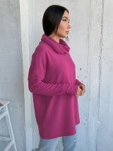 Туніка вільного силуету230222-4 Світло-рожевий - Innoe