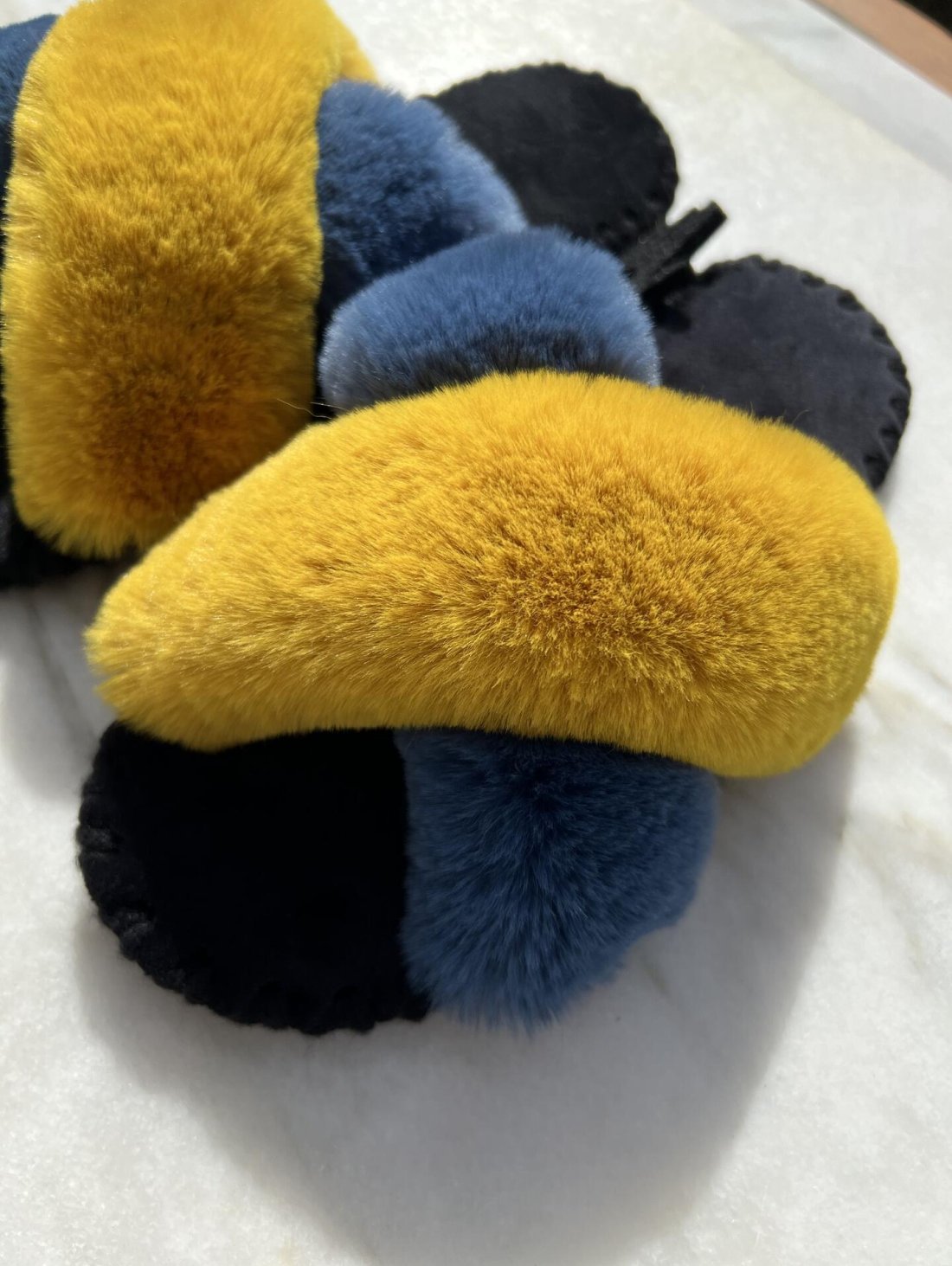 Жіночі домашні капці Іксики Синьо-Жовті - 987 - товари що змінюють свідомість