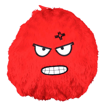 М'яч для приміщень Волосатик червоний 75 см - Купити