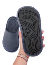 Анатомічні домашні капці Family story сірого кольору із закритим Barefoot носком - Фото2 Анатомічні домашні капці Family story сірого кольору із закритим Barefoot носком - Family Story
