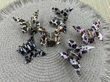 Краби для волосся. Французький пластик. 6см. - Купити