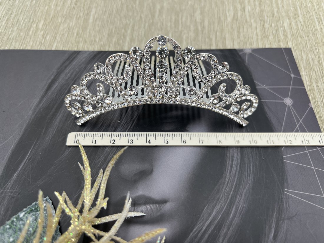 Діадема з гребінцями металева 11,5см - Купити