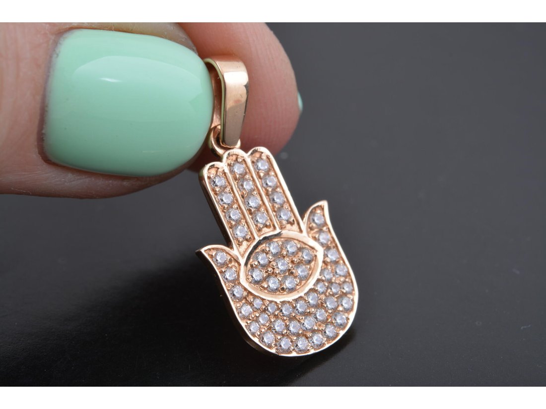 Підвіс «Хамса» із камінням - Багира