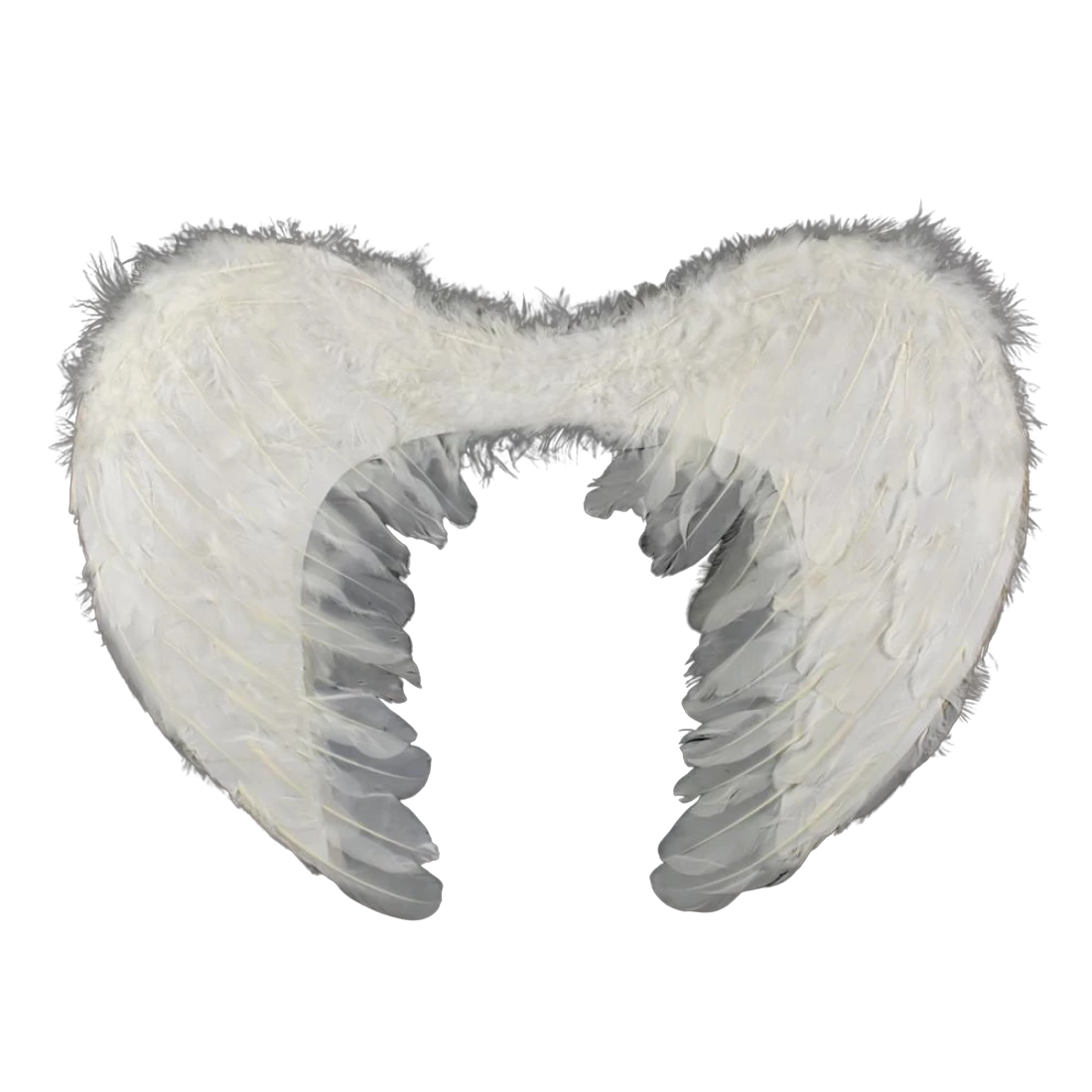 Крила ангела з пухом білі 55 см