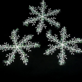 Новорічні сніжинки 20 см (3 шт)