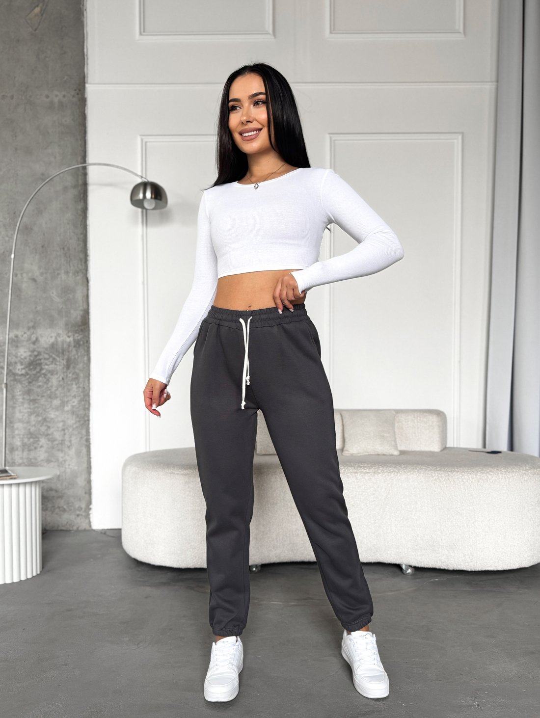 Штани спортивні утеплені INNOE 300061-1 Сірий