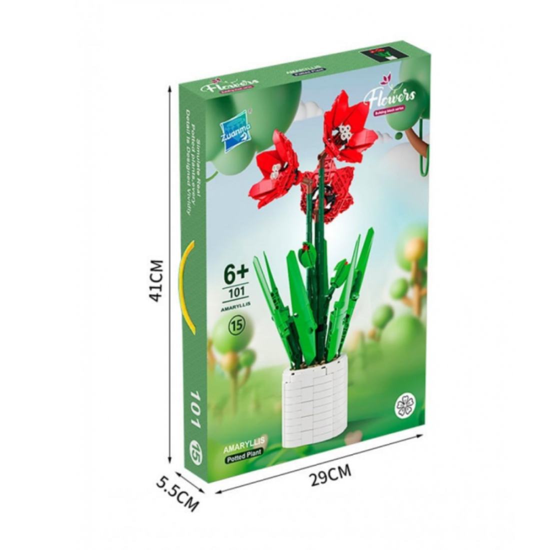 Конструктор "Амариліс червоний" 876 деталей - Pobut