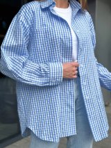 Стильна жіноча сорочка у клітину 230220-1