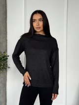 Гольф з люрексовим напиленням INNOE 230208-23 Чорний