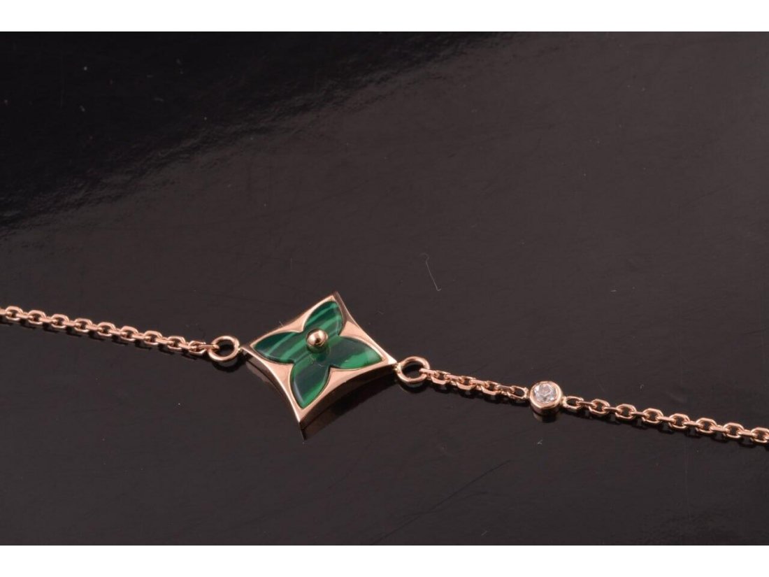 Браслет у стилі LOUIS VUITTON із малахітом - Фото3 Браслет у стилі LOUIS VUITTON із малахітом - Купити