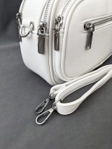 Жіноча компактна сумка з ручкою та кількома відділеннями INNOE 350016-1 Білий