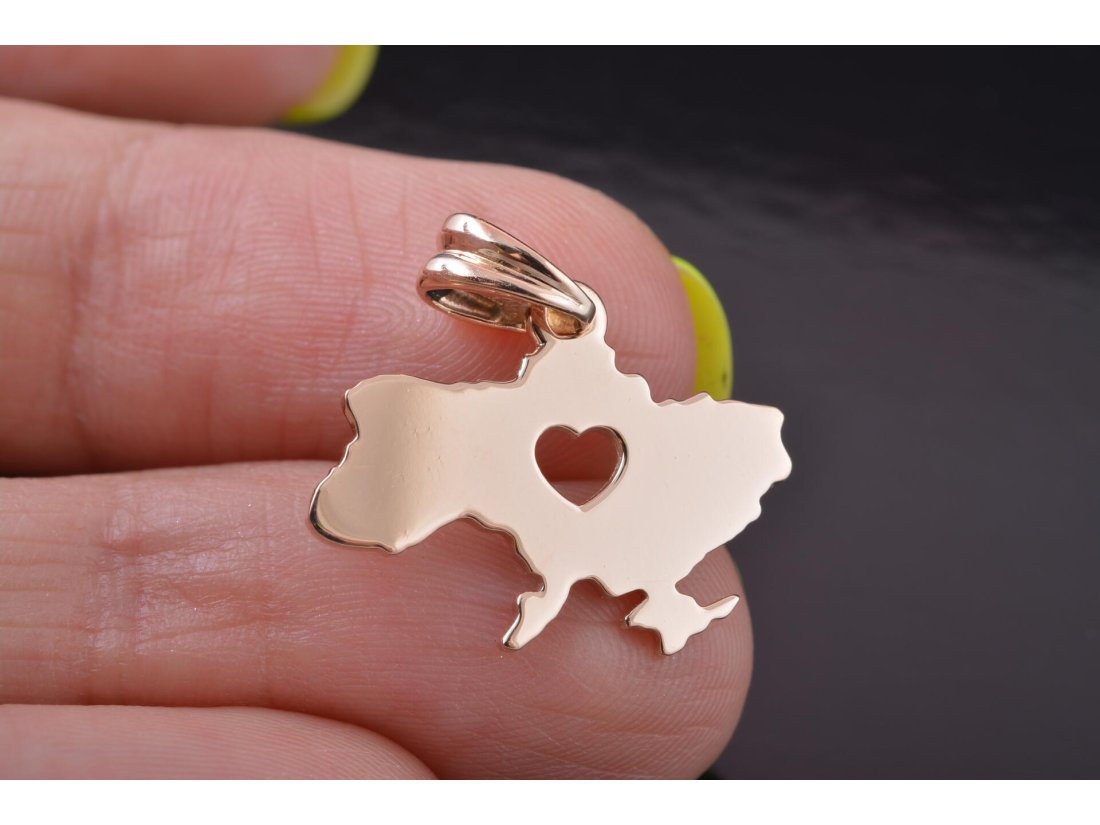 Підвіс карта України &quot;Серце&quot; - Купити
