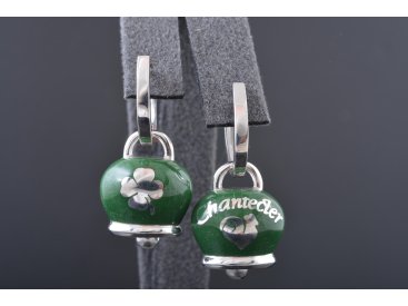 Сережки з емаллю у стилі Chantecler, срібло - Купити