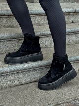 Практичні зимові черевики з натуральної замші INNOE 777562-4 Чорний