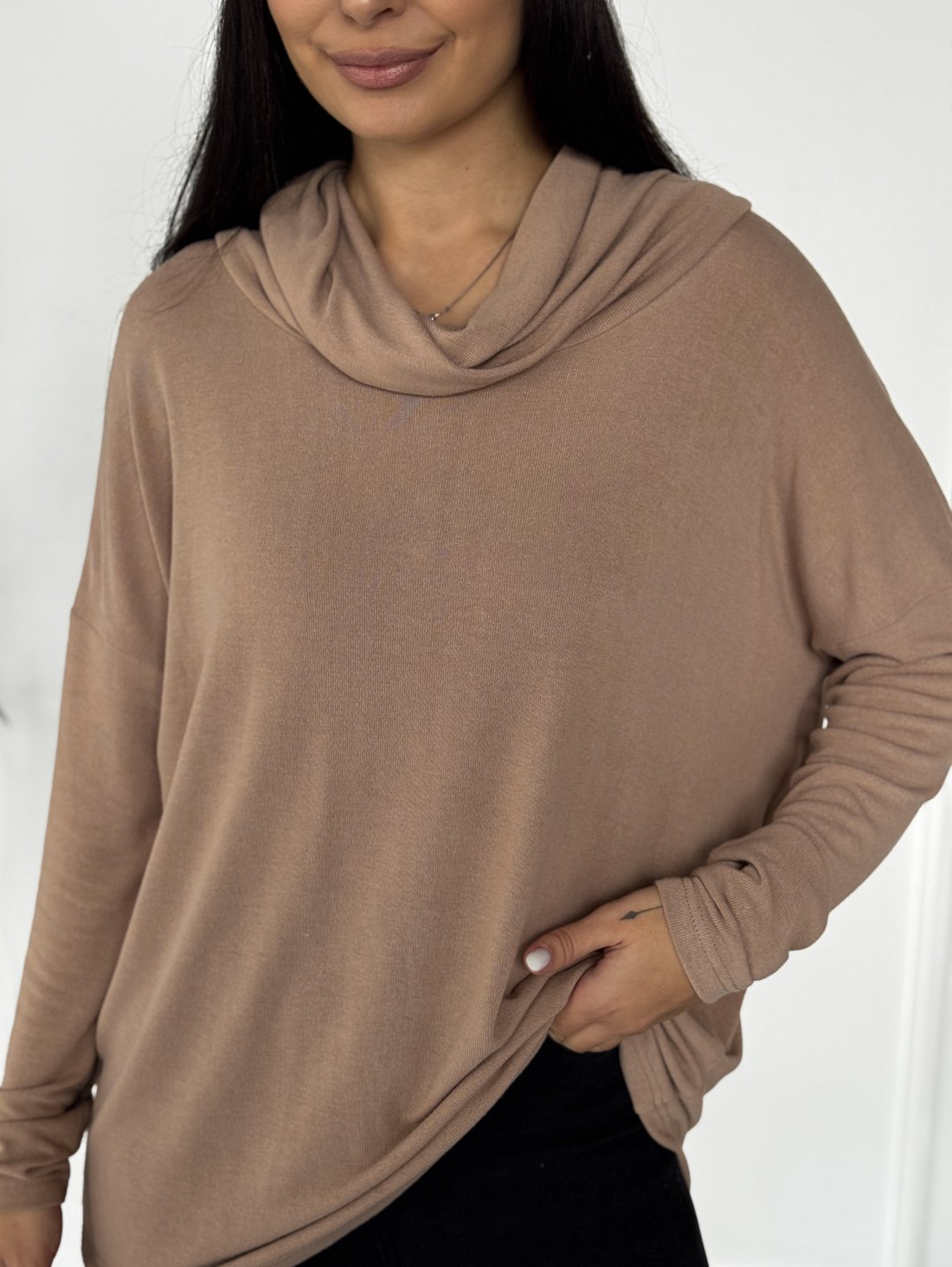 Туніка вільного силуету INNOE 230222-4 Бежевий