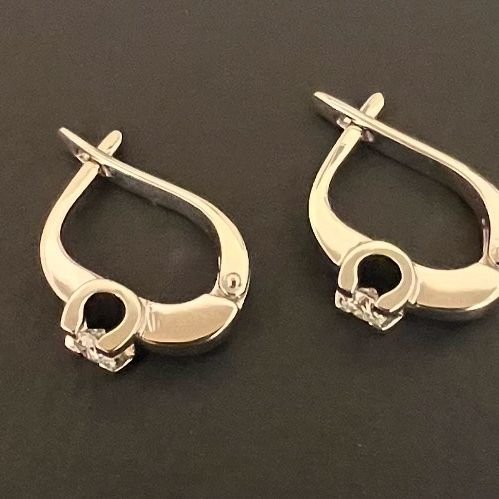 Сережки з діамантами - Фото1 Сережки з діамантами