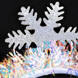 Новорічні обручі три сніжинки 19 см - Pobut