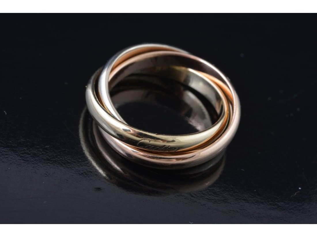 Обручка потрійна у стилі Cartier - Фото2 Обручка потрійна у стилі Cartier - Багира