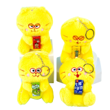 М'яка іграшка-брелок котики із соком 11 см