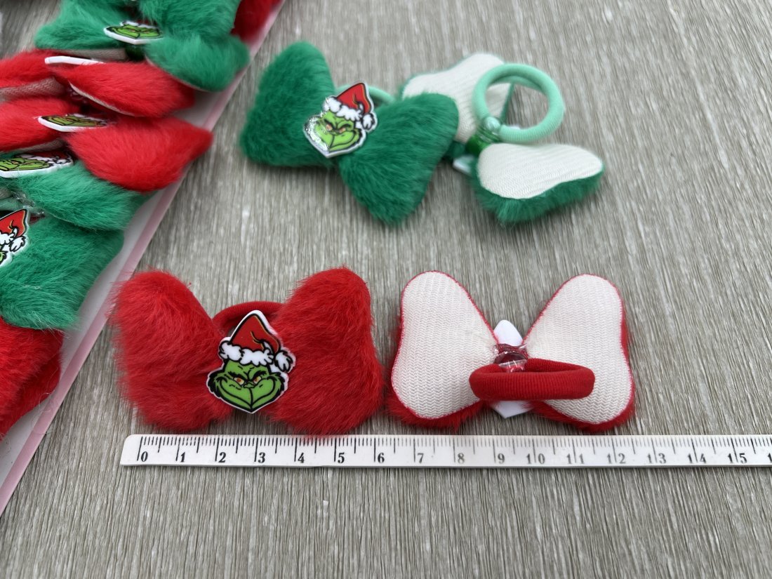 Дитяча резинка Грінч 3см Червона/зелена - Кристалік