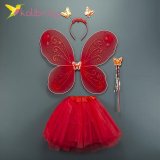 Купить Карнавальный набор бабочки с юбкой красный, цена, фото 01