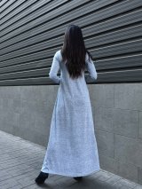 Трендова сукня гольф максі INNOE 270384-11 Сіро-блакитний