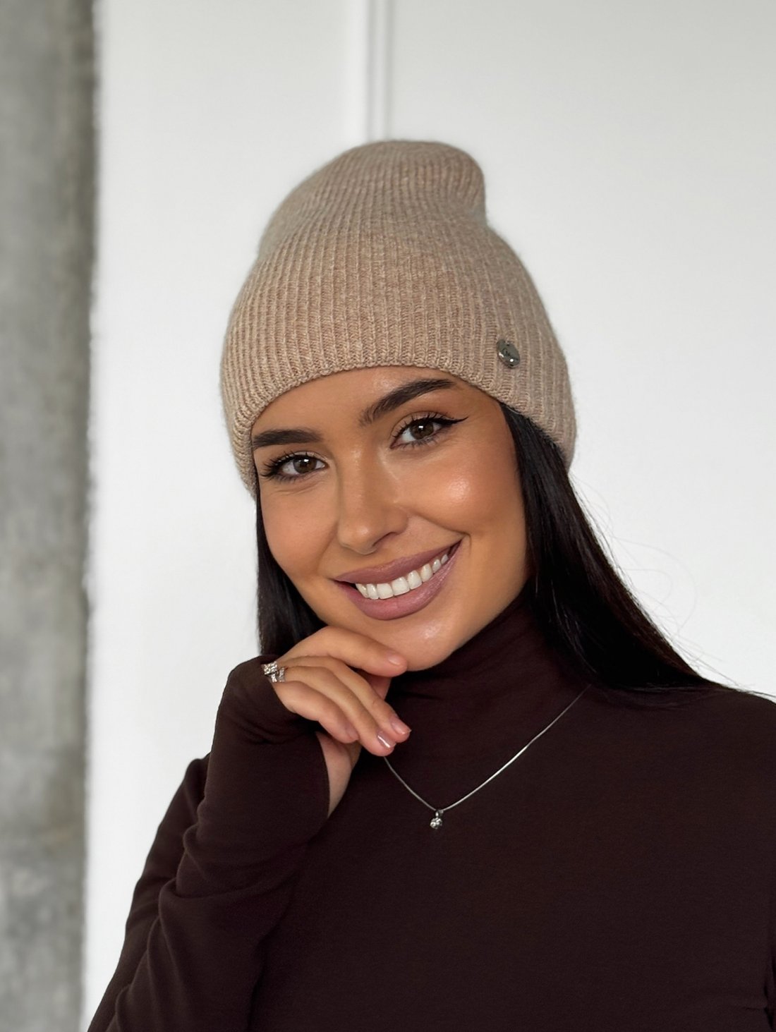 Жіноча шапка Street Comfort INNOE 950872-1 Капучино - Innoe