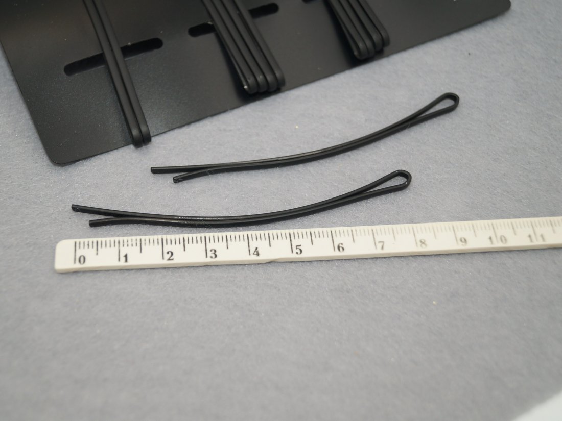 Невидимки для волосся. 8.5 см. - Кристалік