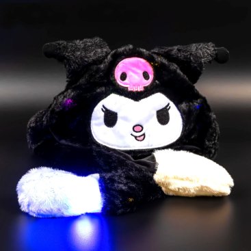 Сяюча шапка Аніме чорна - Купити