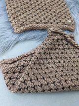 Жіночий демісезонний комплект — шапка та бафф INNOE 950065-1 Капучино