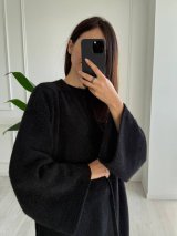 Універсальний подовжений кардиган з люрексом INNOE 300062-1 Чорний - Купити