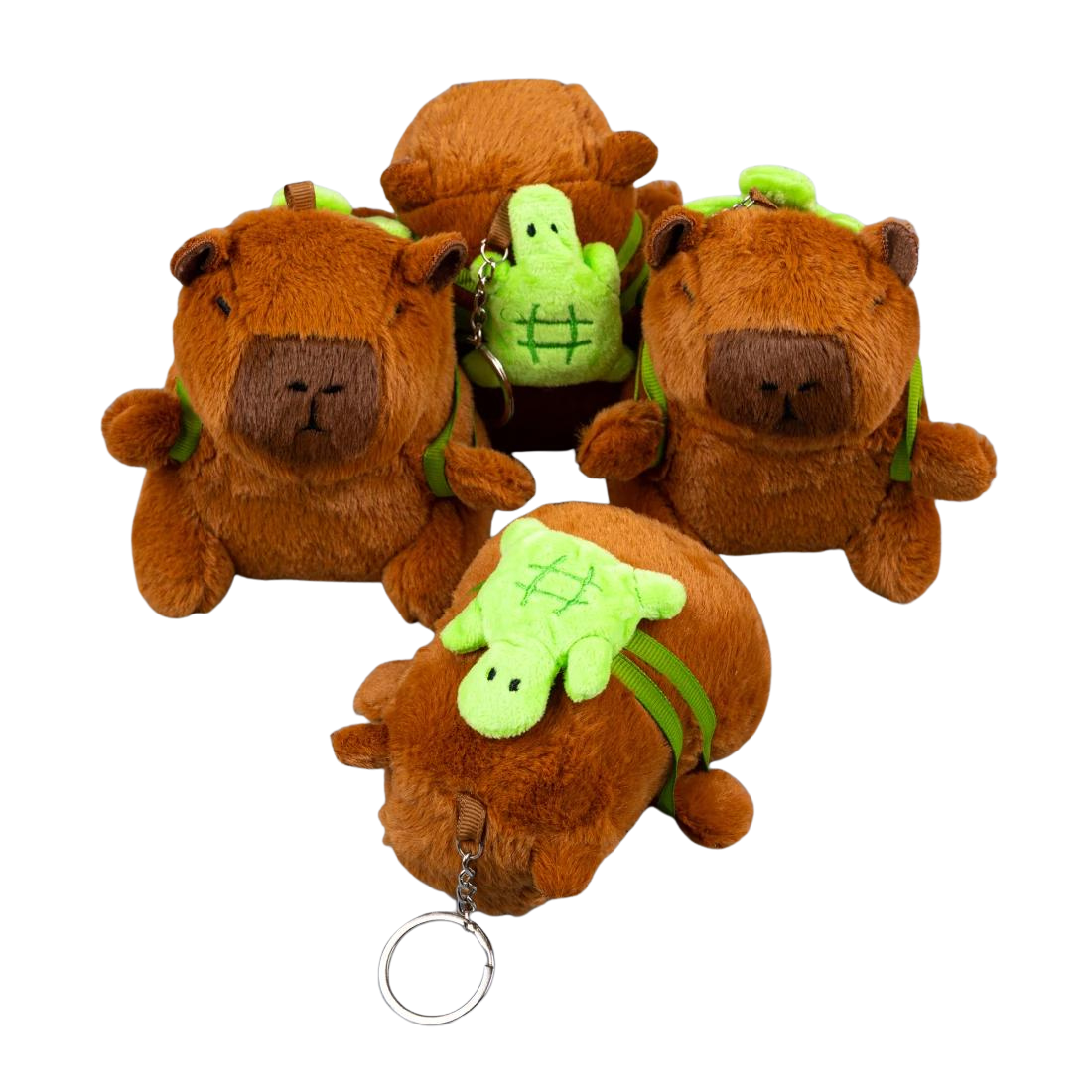 М'яка іграшка-брелок Капібара з рюкзаком 11 см