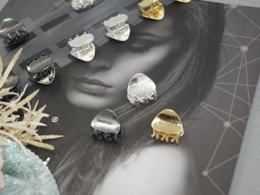 Краби для волосся, металеві. 2 см. - Купити