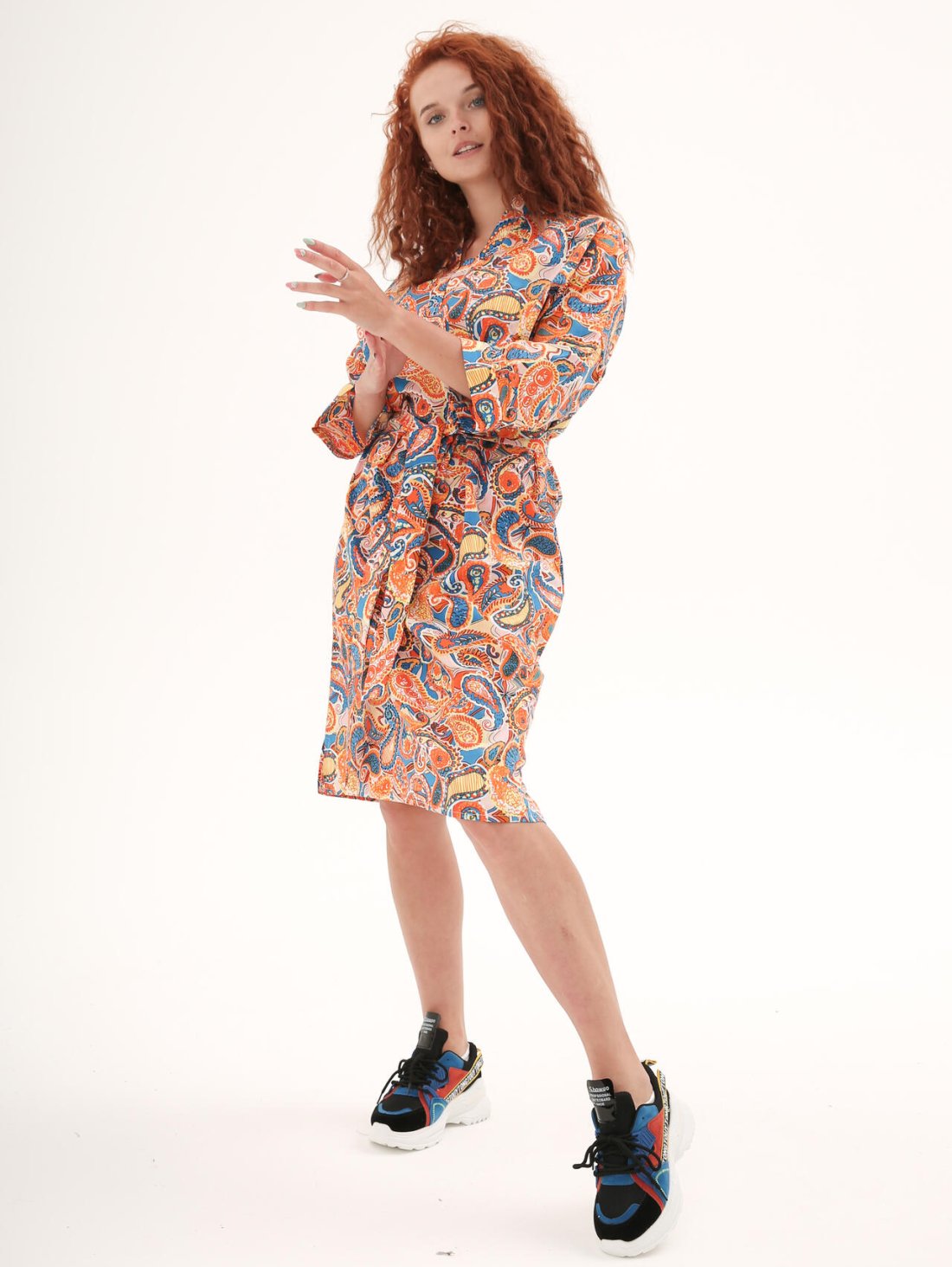 Сукня-трапеція з бавовни 2701101 - Купити