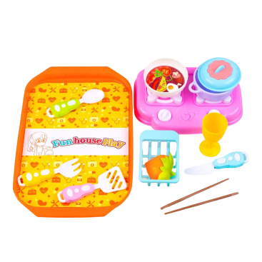 ластиковий набір кухні рожевий 29 см - Купити