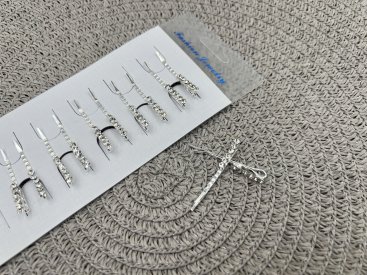 Невидимки для волосся. 4 см срібні - Купити