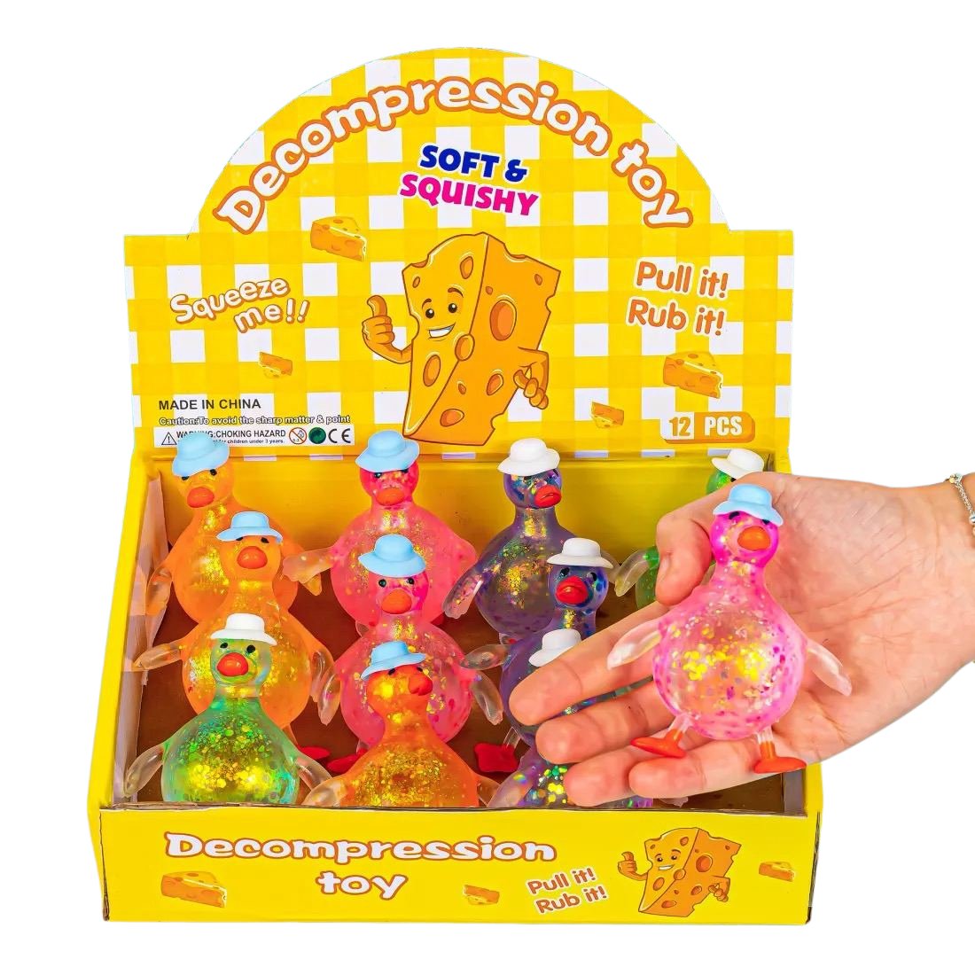 Антистрес жуйка-тягучка Качка 9,5 см