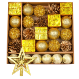 Ялинкові іграшки казка 5,5 см, 26 предметів, набір