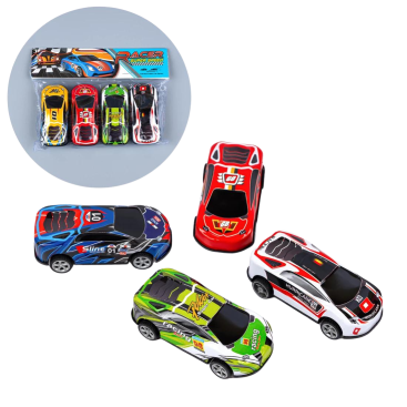 Набір машинок металевих Спорт 4 шт. 10 см - Купити