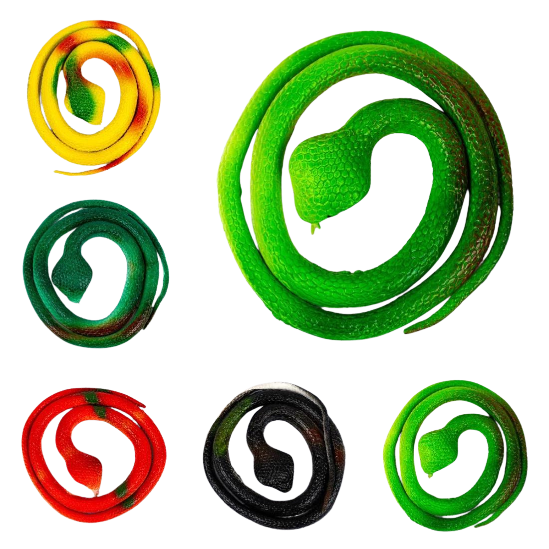 Силіконові змії Кобри мікс кольорів 75 см