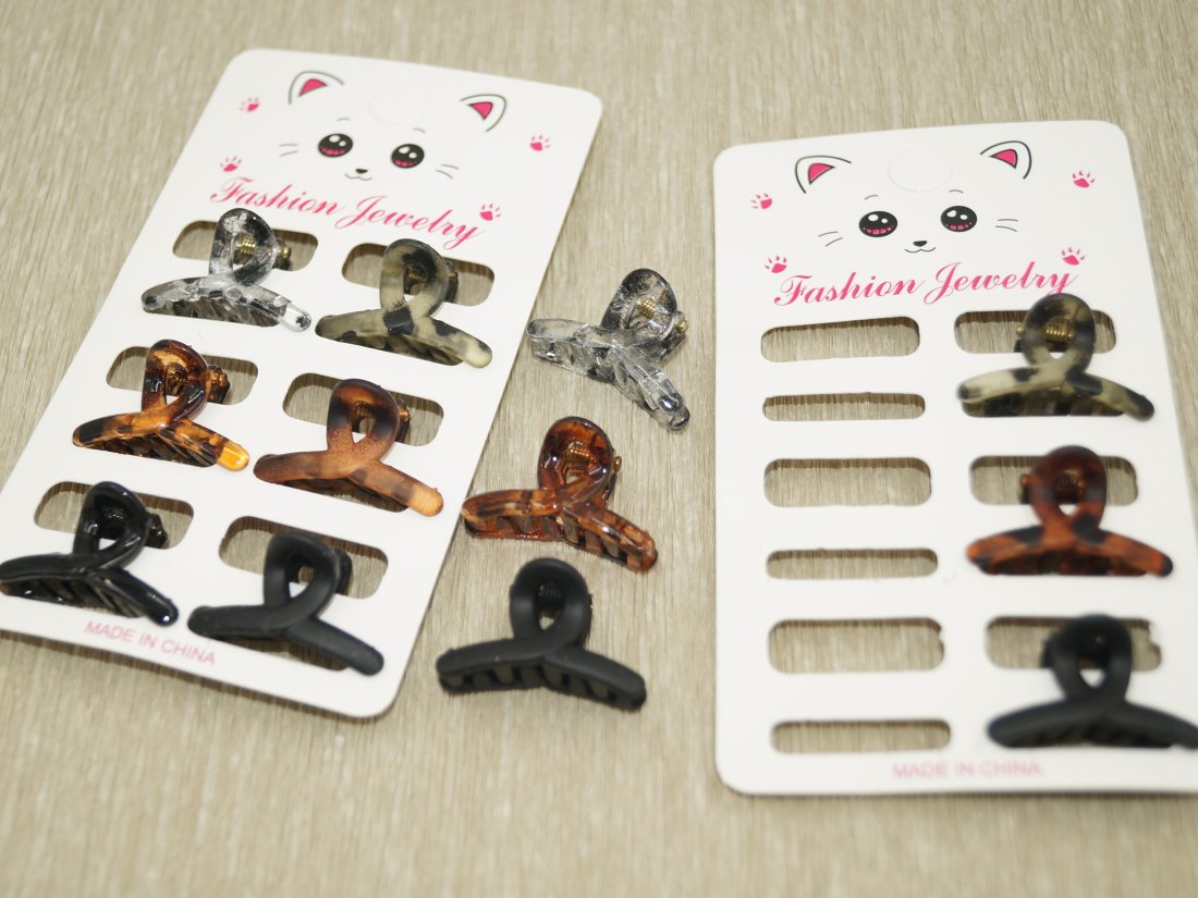 Набір крабів для волосся. 3 см.